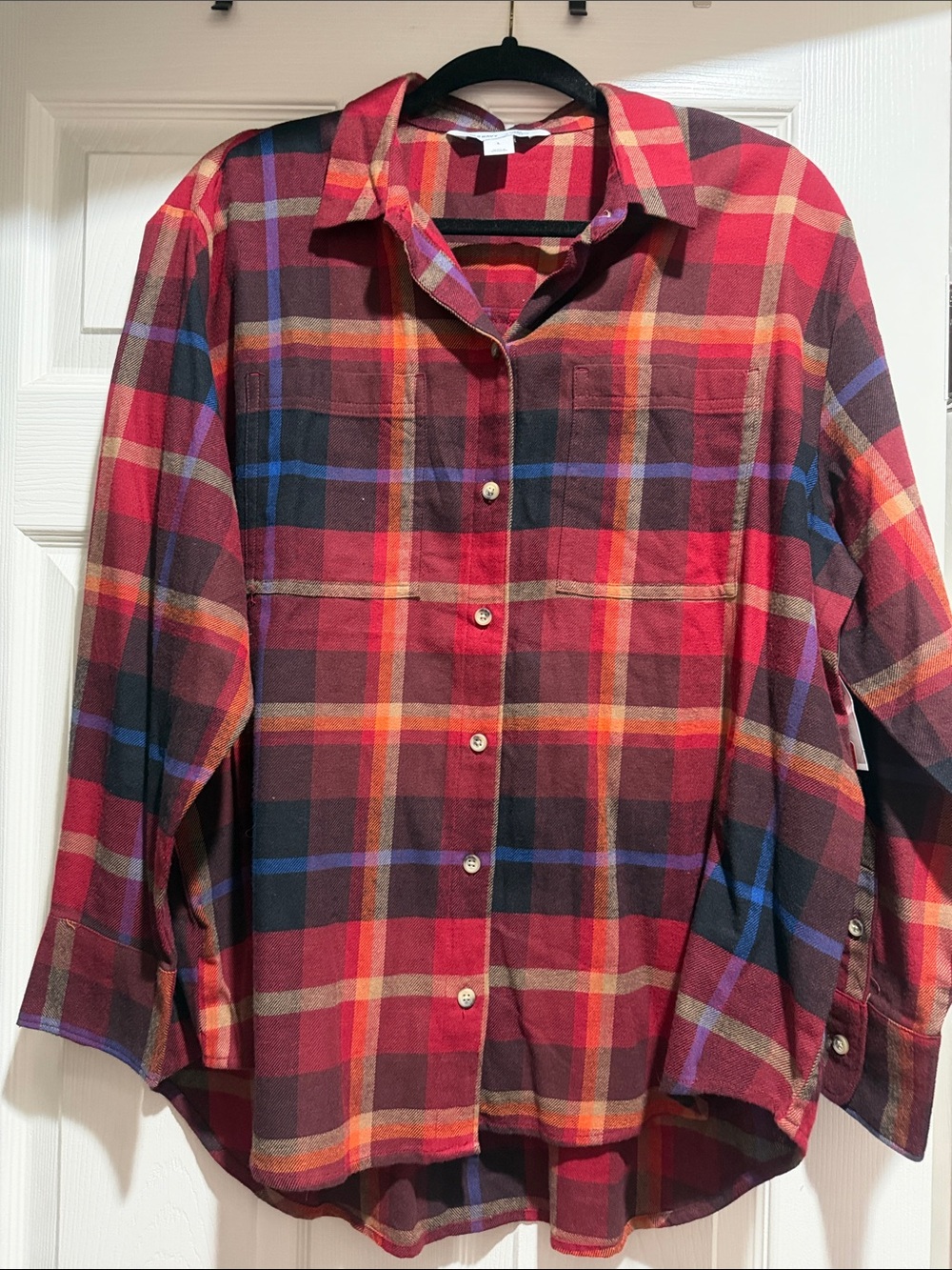 Old navy plaid shirt sz large nwt